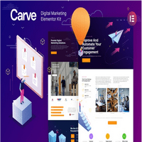 کیت تمپلیت Carve برای المنتور