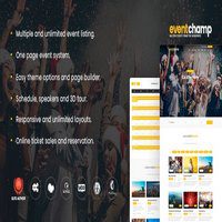 قالب Eventchamp راست چین برای وردپرس