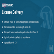 افزونه WooCommerce License Delivery & Management