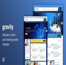 قالب Gravity راست چین برای جوملا