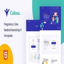 قالب HTML بوت استرپ پزشکی مراقبت های بارداری Coloxa