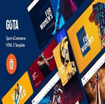 قالب HTML فروشگاه ورزشی Gota