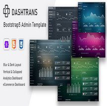 قالب بوت استرپ ۵ مدیریتی Dashtrans