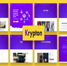 قالب کریپتوکارنسی جوملا Krypton