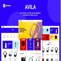 کیت تمپلیت فروشگاهی Avila برای المنتور