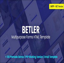 قالب فرم HTML چندمنظوره Betler