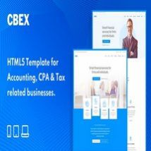 قالب HTML5 امور مالیاتی و حسابداری CBEX
