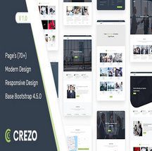 قالب HTML5 چندمنظوره Crezo