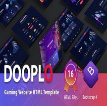 قالب HTML سایت گیمینگ Dooplo