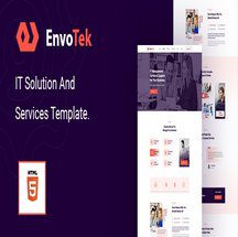 قالب HTML5 فناوری اطلاعات EnvoTek