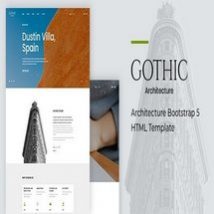 قالب بوت استرپ ۵ معماری Gothic
