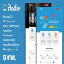 قالب HTML خدمات میزبانی Hoster