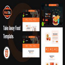 قالب HTML5 فست فود Hotte