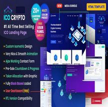 قالب کریپتوکارنسی ICO Crypto