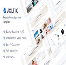 قالب بوت استرپ ۵ مینیمال Joltix