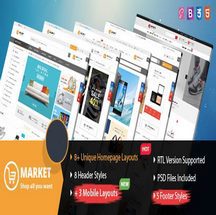 قالب HTML فروشگاهی Market