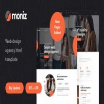 قالب HTML خدمات طراحی سایت Moniz