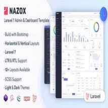 قالب لاراول مدیریتی Nazox