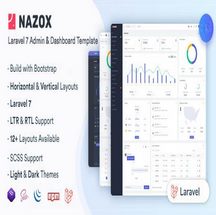 قالب لاراول مدیریتی Nazox