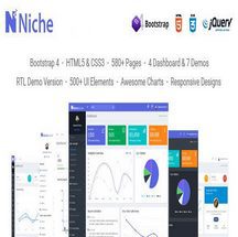 قالب بوت استرپ ۴ مدیریتی Niche