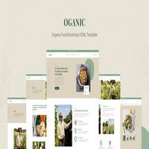 قالب HTML محصولات غذایی Oganic