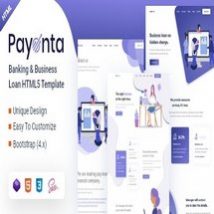 قالب HTML خدمات مالی و اعطای وام Payonta