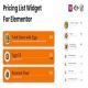 افزونه Pricing List Widget برای المنتور