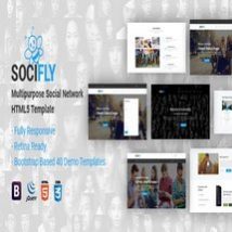 قالب HTML شبکه اجتماعی SociFly