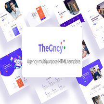 دانلود HTML چندمنظوره شرکتی TheGncy