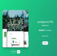 کیت رابط کاربری Vue Material Kit PRO