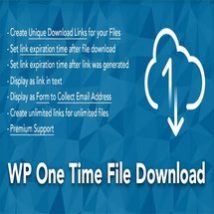 افزونه WP One Time File Download برای وردپرس