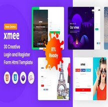 قالب HTML فرم ورود و ثبت نام Xmee