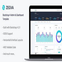 قالب بوت استرپ ۴ مدیریتی Zegva