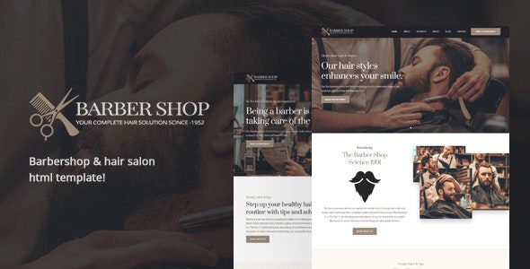 قالب HTML آرایشگاه BarberShop