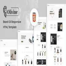 قالب HTML تبلیغ روغن تقویت مو Olivine