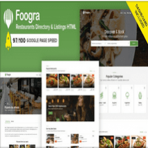 قالب HTML دایرکتوری رستوران Foogra