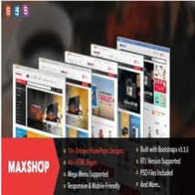 قالب HTML فروشگاهی Maxshop