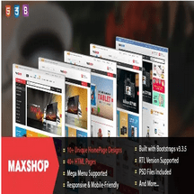 قالب HTML فروشگاهی Maxshop