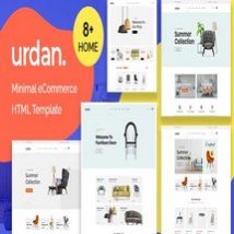 قالب HTML فروشگاهی مینیمال Urdan