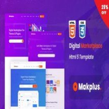قالب HTML5 فروش محصولات مجازی Makplus