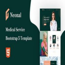 قالب بوت استرپ خدمات پزشکی Neonal