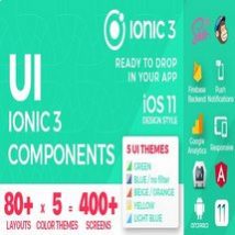 اپلیکیشن استارتر iOS چندمنظوره Ionic 3 Angular 5 UI Template App