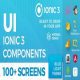 کیت رابط کاربری Ionic 3 UI Template App Blue Light