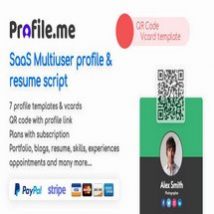اسکریپت پروفایل و رزومه Profile.me