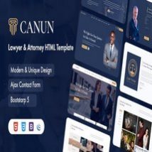 قالب HTML وکالت و امور قانونی Canun