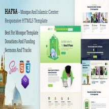 قالب HTML5 مسجد و مراکز اسلامی Hafsa