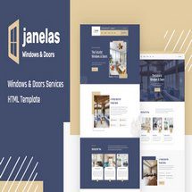 قالب HTML فروش درب و پنجره Janelas