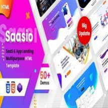 قالب HTML تک صفحه SaaSio