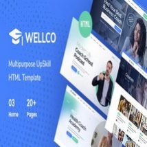 قالب HTML آموزش و دوره های آنلاین Wellco