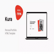 قالب HTML نمونه کار Kura